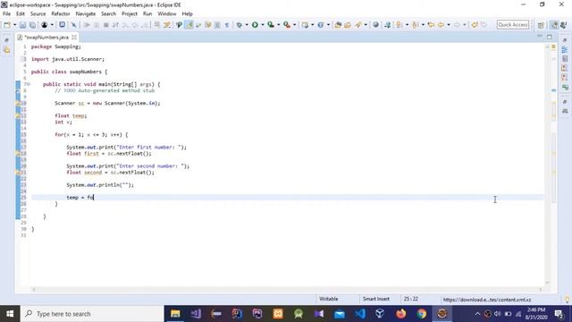 How to Swap Two Numbers using Java language смотреть онлайн