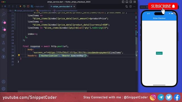 Flutter Stripe Checkout Integration in 2023 смотреть онлайн