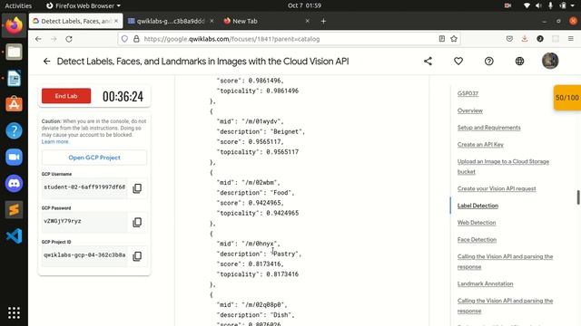 30days of Google -Track2-4thQuest -4thLab-Detect Labels, Faces, and Landmarks Cloud Vision API смотреть онлайн
