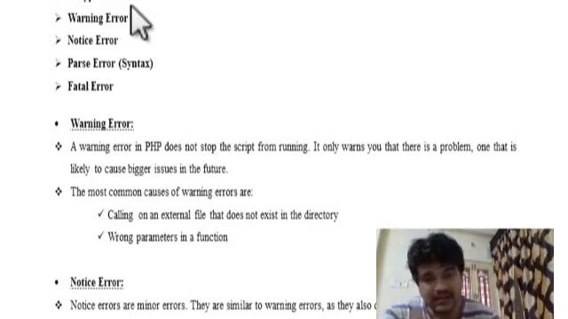 PHP Programming - #Exception Handling, #Types of Errors смотреть онлайн