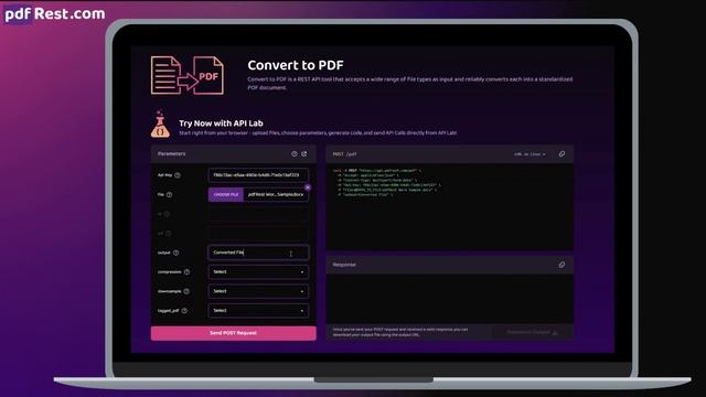 pdfRest Convert to PDF - REST API Tool смотреть онлайн