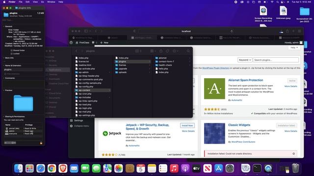 Installation failed: Could not create directory Mac Xampp | 100% Solution смотреть онлайн