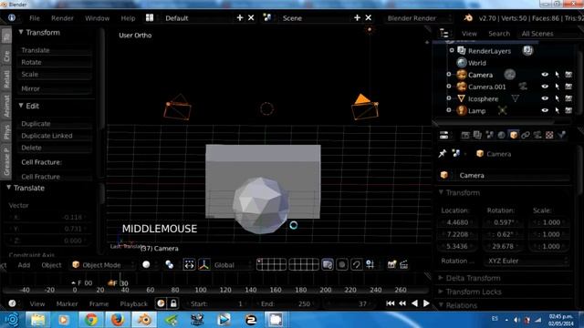 Blender Basic Tutorial 5: Navigation, views and panning смотреть онлайн