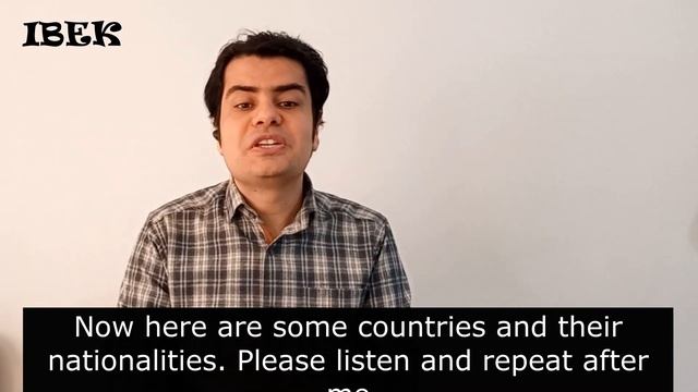 Learn English With IBEK. Lesson 4. Countries And Nationalities