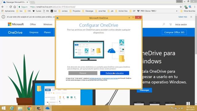 Descargar, Instalar e iniciar sesión en one drive (correo institucional UCC) смотреть онлайн
