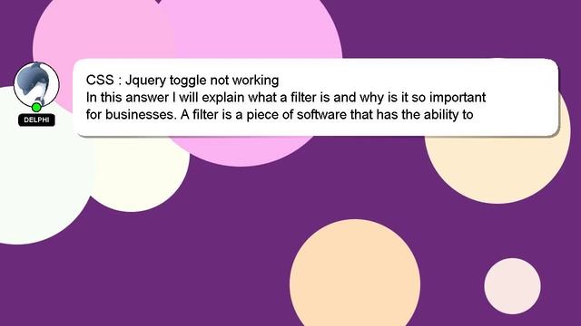 CSS : Jquery toggle not working смотреть онлайн