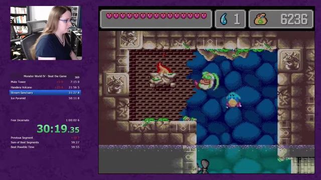 Monster World IV Speedrun (1:00:19.00) with commentary смотреть онлайн