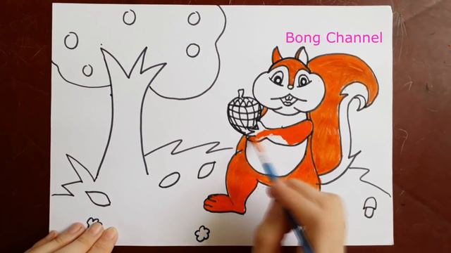 How to Draw a Squirrel | Bong Channel смотреть онлайн