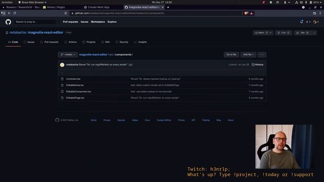Live Coding - Sub navigation in React, nextjs, Magnolia CMS for personal website henripodolski.com смотреть онлайн