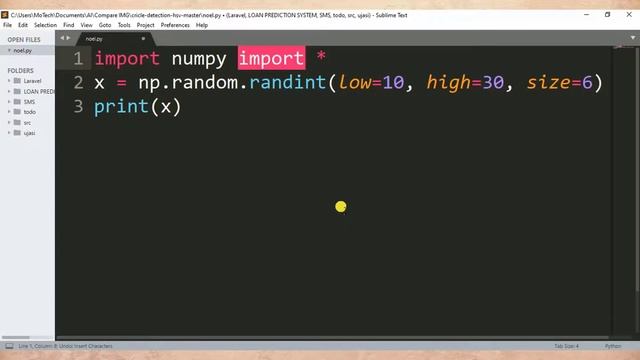 NameError: name 'np' is not defined смотреть онлайн