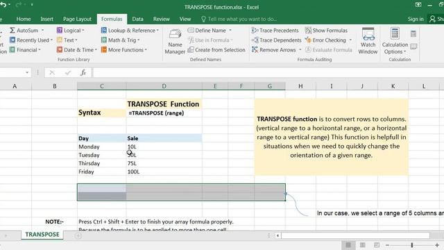 Use of Transpose Function in Microsoft Excel ( Hindi ) смотреть онлайн