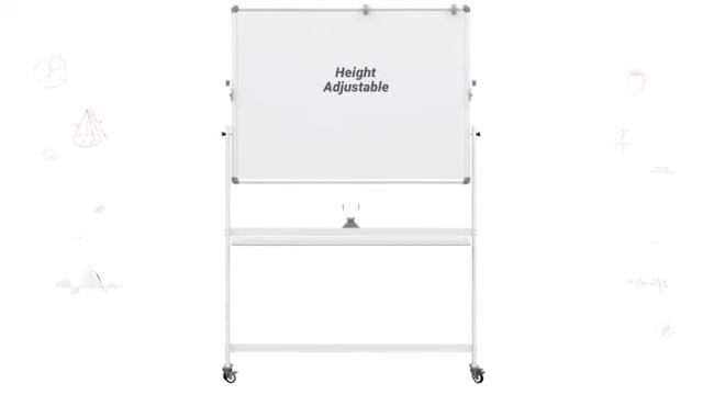 Best mobile whiteboard | Mobile Whiteboard | 48x36 Large Height Adjust 360° Rolling Double Sided смотреть онлайн