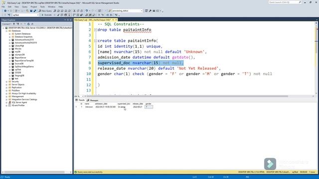 How to make very simply a BACKUP and a RESTORE, SQL constraints! смотреть онлайн