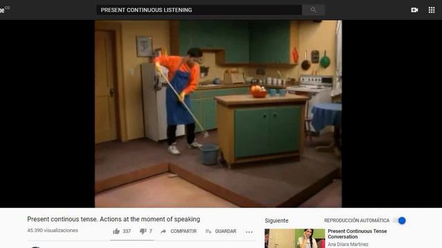 PRESENT CONTINUOUS   LISTENING