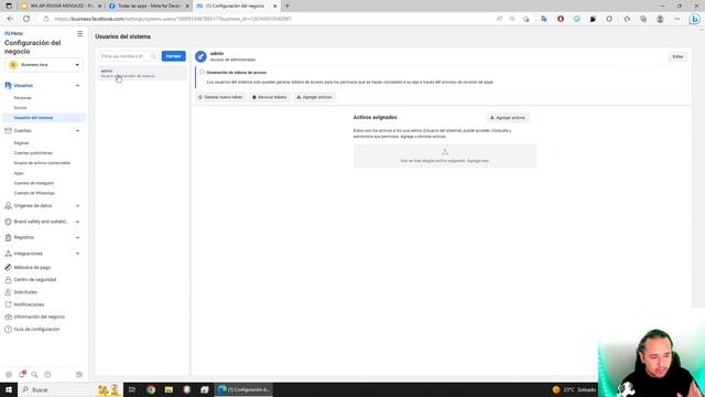 Crear token permanente WhatsApp Cloud Api смотреть онлайн