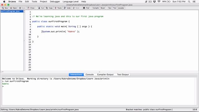 4. The System.out.println statement - Learn Java смотреть онлайн