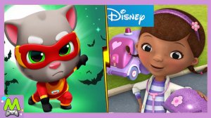 Говорящий Том Погоня Героев vs Доктор Плюшева.Гонка за Енотами против Спасения Игрушек на Весь Экран