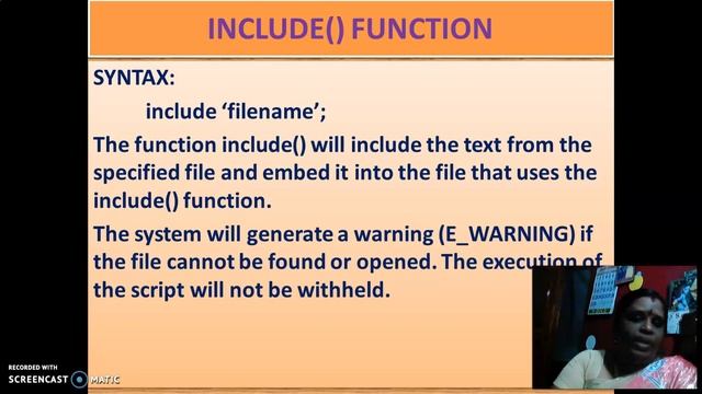 GGVS8 SCS C6 INCLUDE FUNCTION IN PHP P1 смотреть онлайн