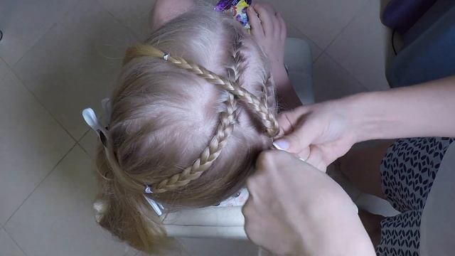 Детские прически в школу на каждый день. Коса наизнанку пошаговое плетение смотреть онлайн