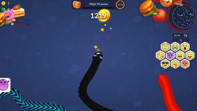 Игра Змейка Против Червячков смотреть онлайн