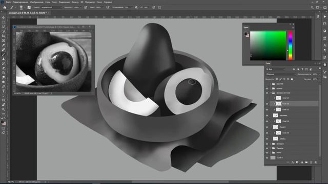 Уроки Adobe Photoshop | АВОКАДО И СВЕТОТЕНЬ | Часть 2 смотреть онлайн