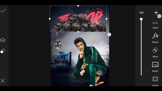 Horror monster editing in mobile । Scary horror movie poster design in PICSART step by step. смотреть онлайн