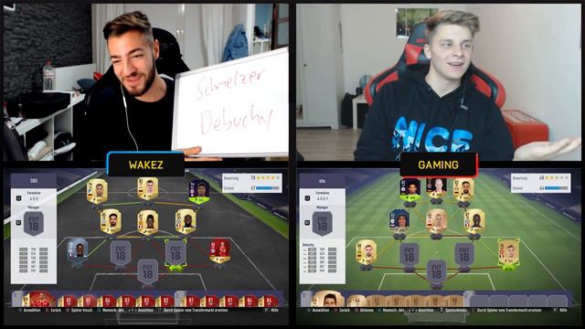 FIFA 18: DEUTSCHLAND vs FRANKREICH SQUAD BUILDER BATTLE 🤑😍Fifagaming vs Wakez😱 смотреть онлайн