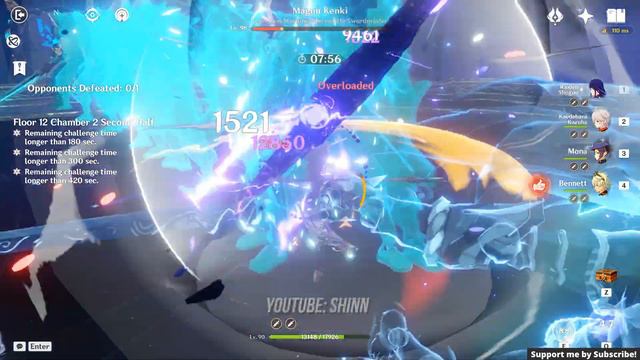 C0 Ayato Triple Geo & C0 Raiden Hyper Carry - Genshin Impact Abyss 2.7 - Floor 12 9 Stars смотреть онлайн