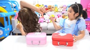 Boram eats Pororo Black Noodle with her friends