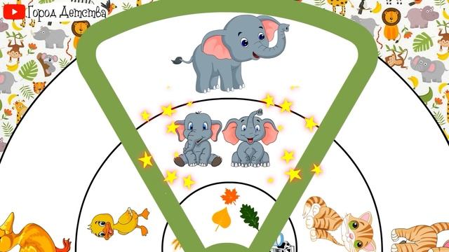 Учим животных, развивающее видео для детей. Мама и малыш. Что едят животные ? 3 выпуск. смотреть онлайн