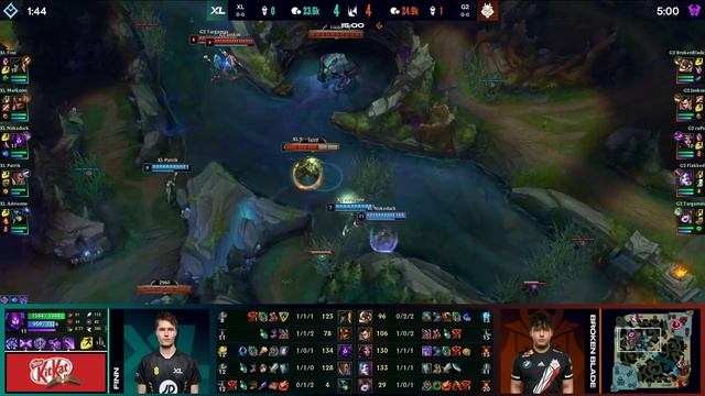XL vs. G2 - Week 1 Day 1 | LEC Spring Split | Excel vs. G2 Esports (2022) смотреть онлайн