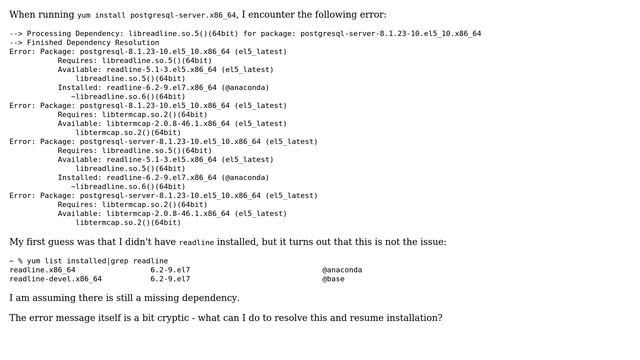 CentOS 7 install PostgreSQL dependency error (2 Solutions!!) смотреть онлайн