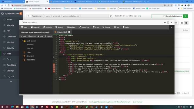 aaPanel crash course ادارة المواقع من خلال اي بانل смотреть онлайн