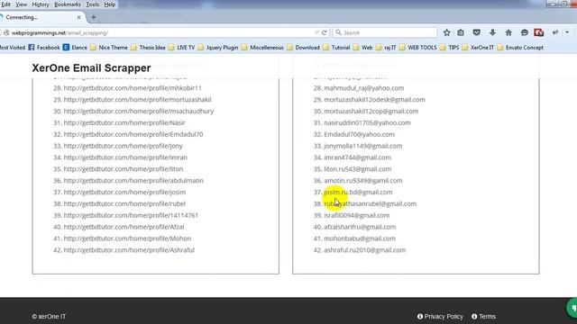 PHP Based Email Scrapper смотреть онлайн