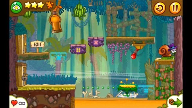 "Snail Bob 2" ("Улитка Боб 2"), все звёзды и паззлы. 100% Прохождение. Все эпизоды. смотреть онлайн
