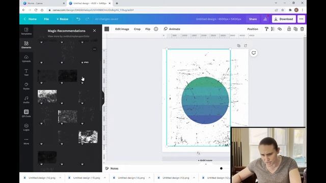 Print on Demand Canva Tutorial: Custom Sunsets And Grunge Effects For POD T-Shirt Designs смотреть онлайн