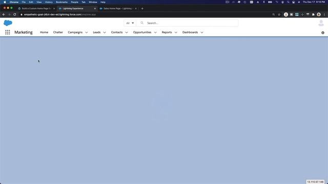 Salesforce - Build Custom Home Page смотреть онлайн