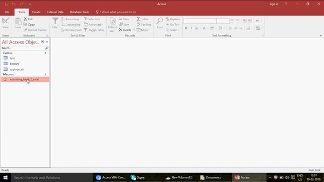 Learn MS Access- Video 211 - Macros- Import and Export with excel смотреть онлайн