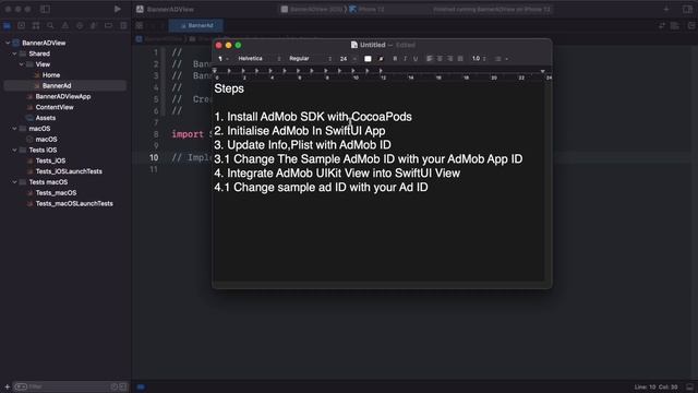Monetizing Apps With SwiftUI - Google AdMob - SwiftUI Tutorials смотреть онлайн