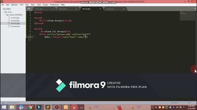 ARRAY- DASAR PHP PEMROGRAMAN WEB смотреть онлайн