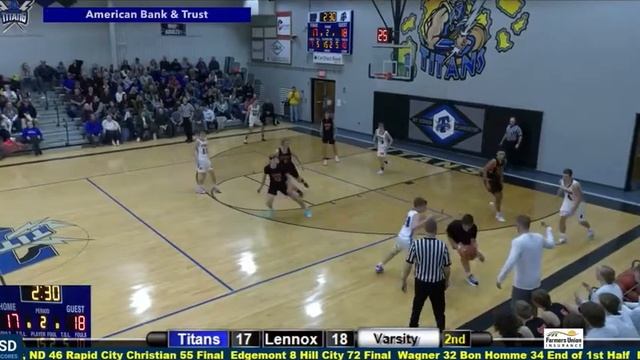 Lennox's Porter Ihnen flushes a dunk vs MVP смотреть онлайн