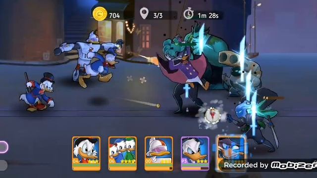 Disney Heroes Gameplay Unlocking Donald Duck And Having A Full Team Of Ducks смотреть онлайн
