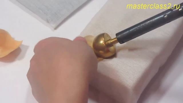 Букет роз из ткани Часть 2. Цветы из ткани мастер класс. Handmade смотреть онлайн