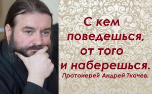 С кем поведешься, от того и наберешься. Протоиерей Андрей Ткачев.