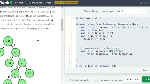 Huffman Decoding Haker Rank Solution | JAVA смотреть онлайн