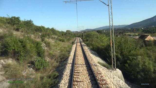 4K CABVIEW Niksic - Podgorica -- 600m Altitude Change -- Through 12 Tunnels From Mountains To Plane