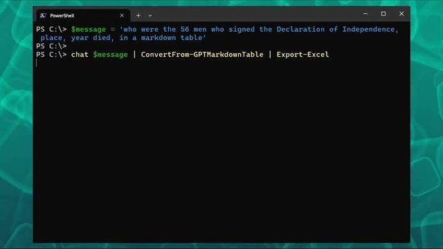PowerShell, ChatGPT, and Excel: Who Signed the Declaration Independence смотреть онлайн
