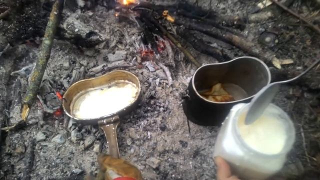 Блины на костре видео с похода. смотреть онлайн