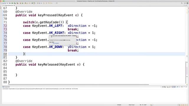 Movement and Collision Detection with Java Swing смотреть онлайн