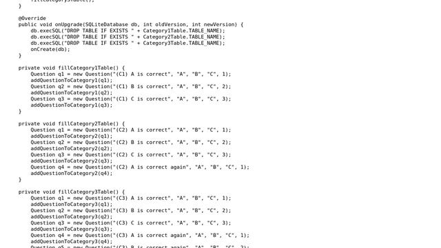 Android SQLite database with 3 tables смотреть онлайн